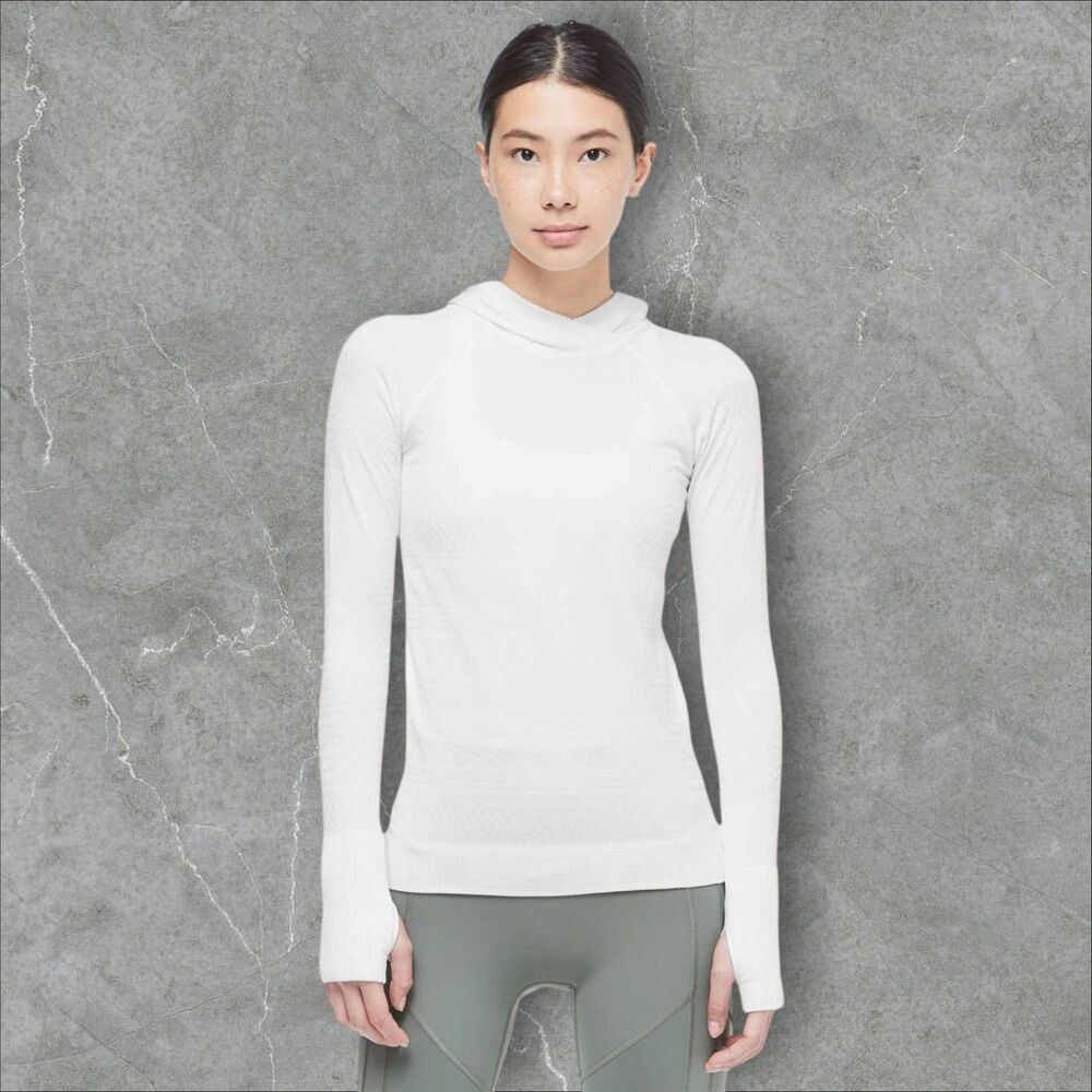 Lululemon Rest Less White Running Yoga Hoodie (First Release) - Size 6